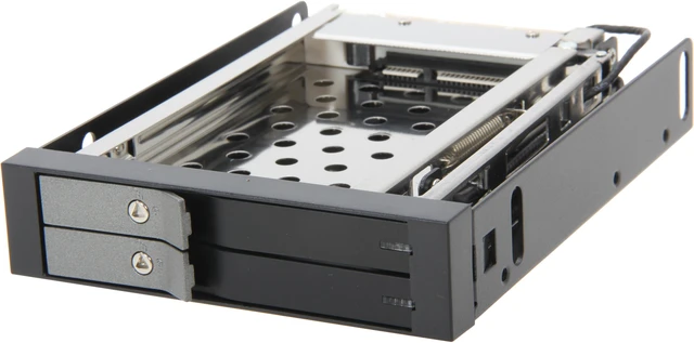 Main image of VANTEC MRK-225S6-BK Dual Bay 2.5" SATA SSD/ HDD Remov able Rack