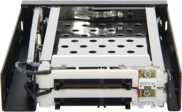 Alt view image 4 of 5 - VANTEC MRK-225S6-BK Dual Bay 2.5" SATA SSD/ HDD Remov able Rack