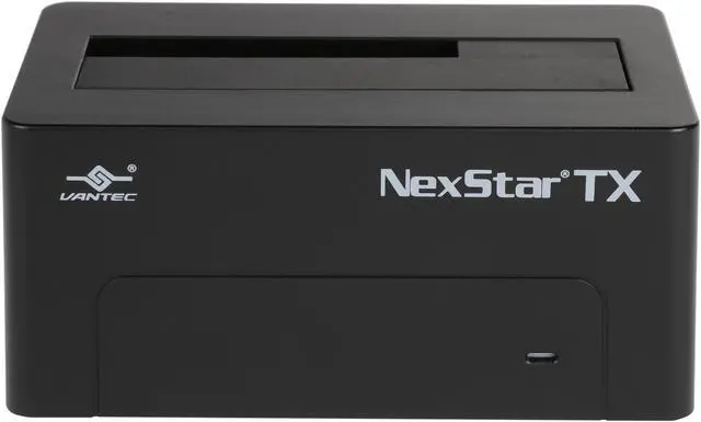 Alt view image 2 of 7 - VANTEC NST-D328S3-BK Plastic 2.5"/3.5" HDD/SSD/Hybrid Drive Black Standard SATA III USB Type B NexStar TX USB 3.0 Hard Drive Dock