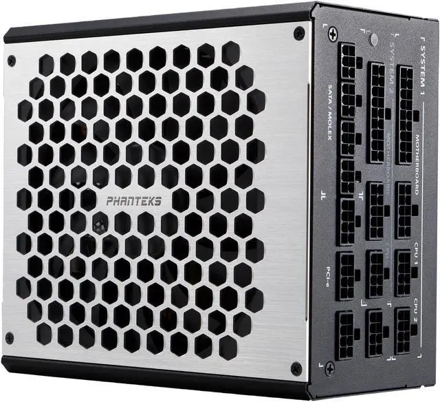 Alt view image 2 of 10 - Phanteks Revolt X PH-P1000PS 80PLUS Platinum, 1000W, Patented Power Splitter Technology, Fully Modular, Dual System Support