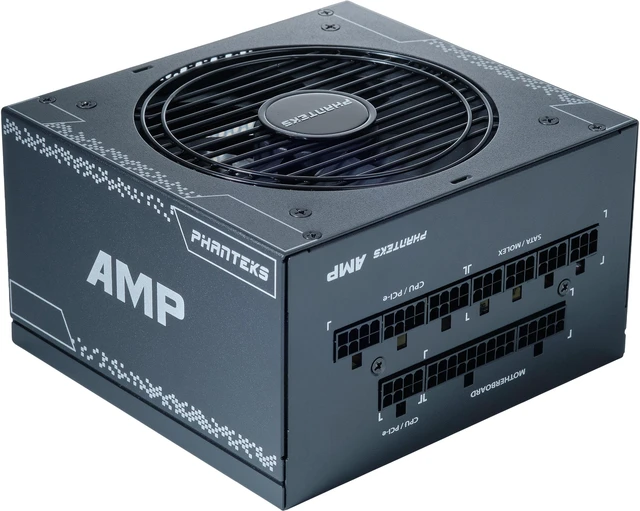 Main image of Phanteks AMP Series 650W 80PLUS Gold, ATX Power Supply, Fully Modular, Hybrid Mode, Silent fan, Revolt PRO LINK Certified