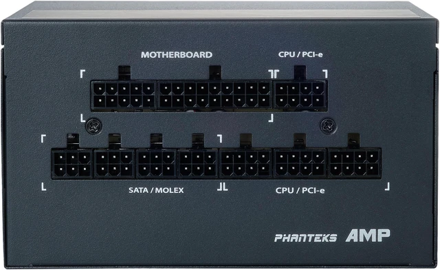 Alt view image 4 of 10 - Phanteks AMP Series 650W 80PLUS Gold, ATX Power Supply, Fully Modular, Hybrid Mode, Silent fan, Revolt PRO LINK Certified