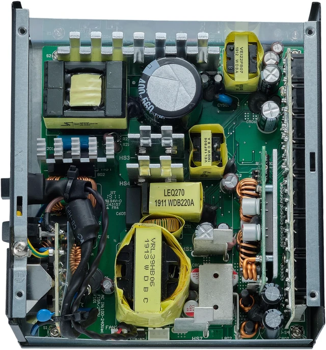 Alt view image 7 of 10 - Phanteks AMP Series 650W 80PLUS Gold, ATX Power Supply, Fully Modular, Hybrid Mode, Silent fan, Revolt PRO LINK Certified