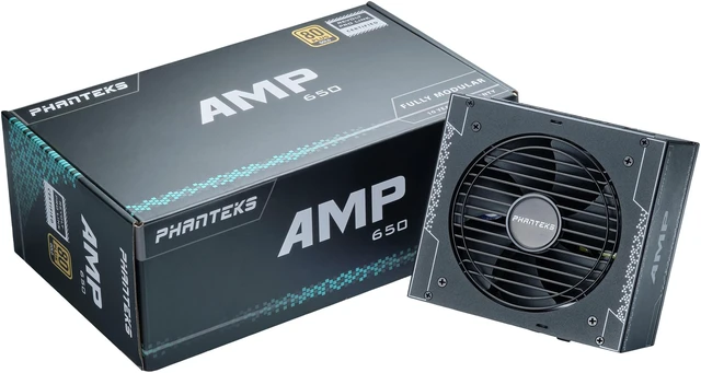 Alt view image 9 of 10 - Phanteks AMP Series 650W 80PLUS Gold, ATX Power Supply, Fully Modular, Hybrid Mode, Silent fan, Revolt PRO LINK Certified