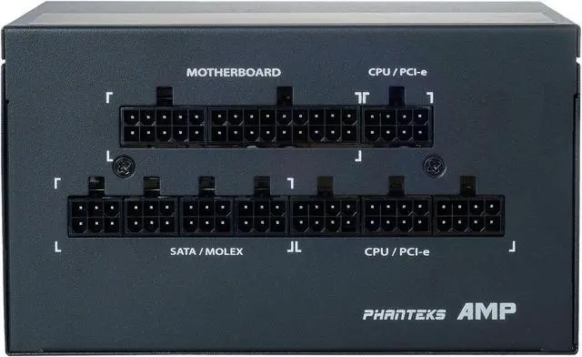 Alt view image 4 of 10 - Phanteks AMP Series 750W 80PLUS Gold, ATX Power Supply, Fully Modular, Hybrid Mode, Silent fan, Revolt PRO LINK Certified