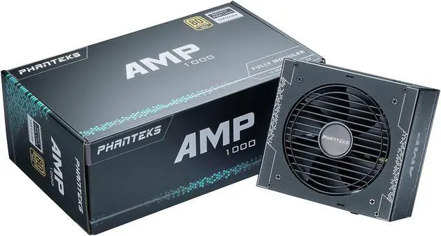 Alt view image 9 of 9 - Phanteks Amp PH-P1000G 1000 W ATX12V 80 PLUS GOLD Certified Full Modular PFC Power Supply