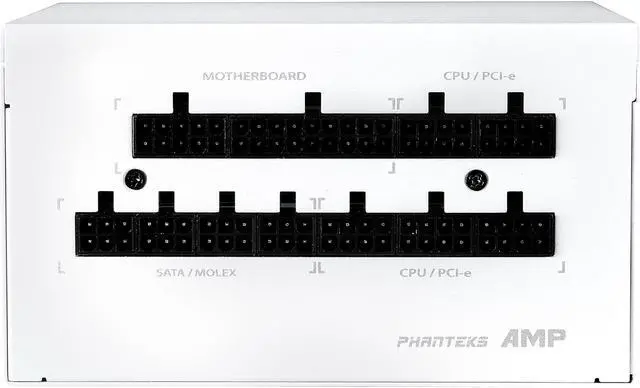 Alt view image 5 of 10 - Phanteks AMP Series PH-P1000G_WT01 1000 W ATX 80 PLUS GOLD Certified Full Modular Power Supply