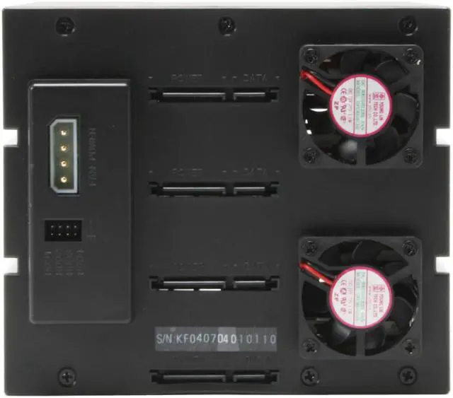 Alt view image 2 of 3 - KINGWIN KF-4000-BK 3.5" Internal hot swap rack raid-4 bay