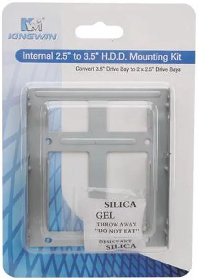 Alt view image 5 of 5 - KINGWIN HDM-225 Internal 2.5" to 3.5" HDD Metal Mounting Kit