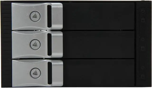 Alt view image 2 of 6 - KINGWIN KF-3002-BK Multi-Bay Internal Rack, 3 Drives For 2 Bay Space For SATA