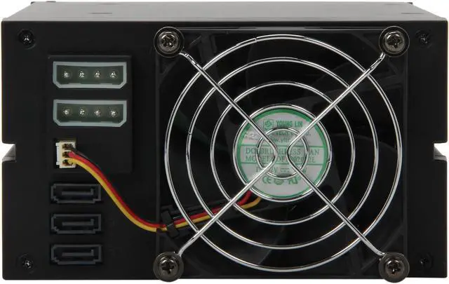 Alt view image 4 of 6 - KINGWIN KF-3002-BK Multi-Bay Internal Rack, 3 Drives For 2 Bay Space For SATA