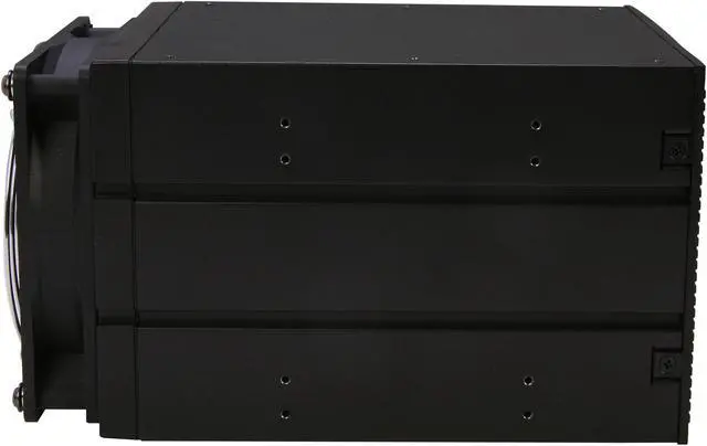Alt view image 3 of 6 - KINGWIN KF-4002-BK Multi-Bay Internal Rack, 4 Drives For 3 Bay Space For SATA