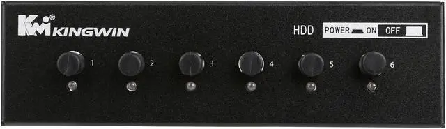 Alt view image 2 of 6 - KINGWIN HDD-PS6 Hard Drive Power Switch to Control up to 6 HDD
