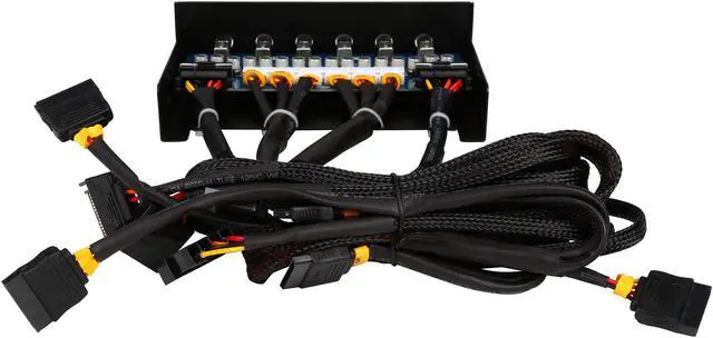 Alt view image 4 of 6 - KINGWIN HDD-PS6 Hard Drive Power Switch to Control up to 6 HDD