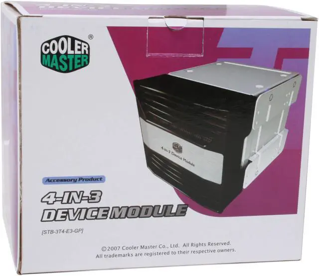 Alt view image 7 of 7 - Cooler Master 4-in-3 Device Module Cage