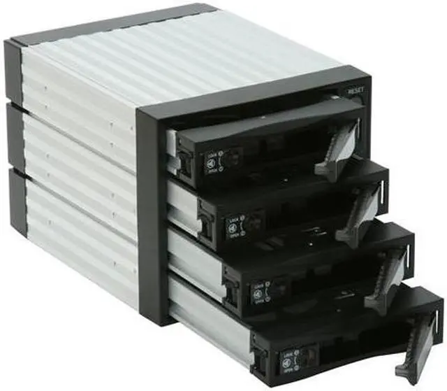 Alt view image 9 of 10 - SNT SNT-SAC3141B 4x3.5" Hard drive in 3x5.25" Bay Hot Swap SAS/SATA Backplane RAID cage