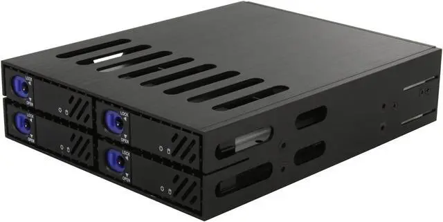 Main image of SNT SNT-SATA1842B 4 x 2.5" HDD in 1 x 5.25" bay SAS / SATA 2.5" Hot Swap Backplane RAID cage