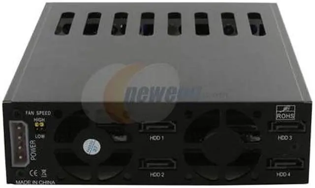 Alt view image 4 of 10 - SNT SNT-SATA1842B 4 x 2.5" HDD in 1 x 5.25" bay SAS / SATA 2.5" Hot Swap Backplane RAID cage