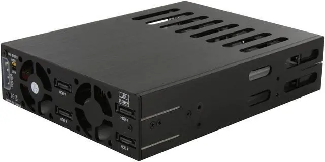 Alt view image 5 of 10 - SNT SNT-SATA1842B 4 x 2.5" HDD in 1 x 5.25" bay SAS / SATA 2.5" Hot Swap Backplane RAID cage