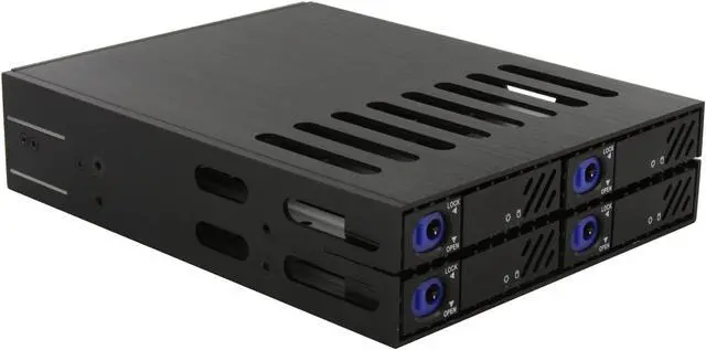 Alt view image 7 of 10 - SNT SNT-SATA1842B 4 x 2.5" HDD in 1 x 5.25" bay SAS / SATA 2.5" Hot Swap Backplane RAID cage