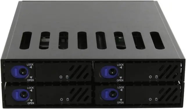 Alt view image 8 of 10 - SNT SNT-SATA1842B 4 x 2.5" HDD in 1 x 5.25" bay SAS / SATA 2.5" Hot Swap Backplane RAID cage