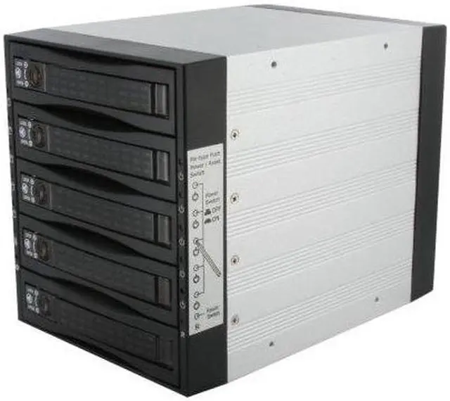 Main image of SNT SNT-SAC3051B 5x3.5" Hard drive in 3x5.25" Bay Hot Swap SAS/SATA Backplane RAID Cage