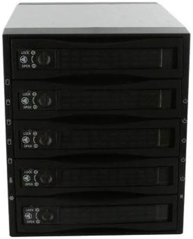 Alt view image 8 of 10 - SNT SNT-SAC3051B 5x3.5" Hard drive in 3x5.25" Bay Hot Swap SAS/SATA Backplane RAID Cage