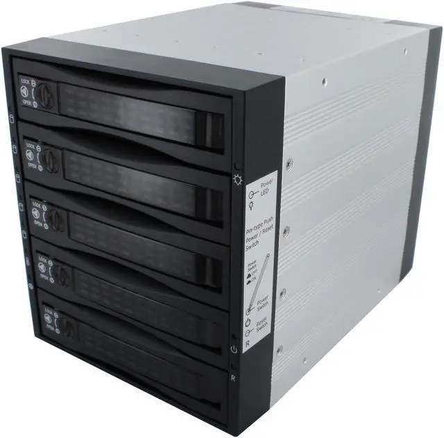 Main image of SNT SNT-SAS3051B 5x3.5" Hard drive in 3x5.25" Bay Hot Swap SAS/SATA Backplane RAID cage Daisy Chain ready