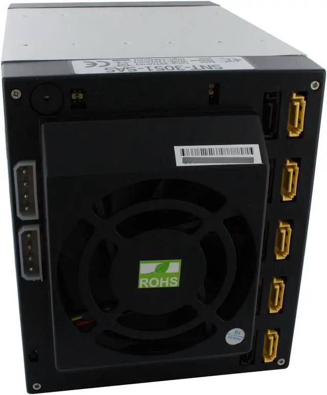 Alt view image 4 of 10 - SNT SNT-SAS3051B 5x3.5" Hard drive in 3x5.25" Bay Hot Swap SAS/SATA Backplane RAID cage Daisy Chain ready