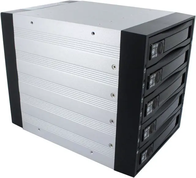 Alt view image 7 of 10 - SNT SNT-SAS3051B 5x3.5" Hard drive in 3x5.25" Bay Hot Swap SAS/SATA Backplane RAID cage Daisy Chain ready