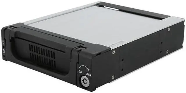 Main image of SNT SNT-135B 3.5" to 5.25" SATA Mobile Rack Hot-swap Aluminum Hard Drive Removable Kit w/ 40mm fan