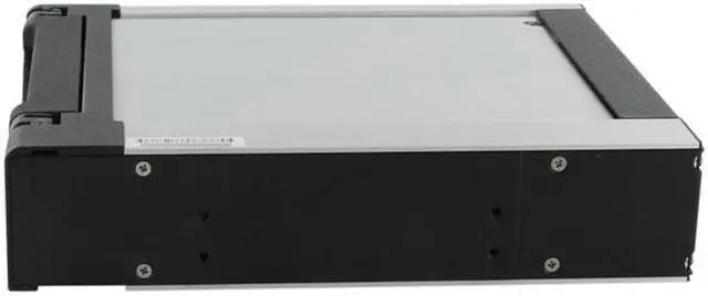 Alt view image 2 of 10 - SNT SNT-135B 3.5" to 5.25" SATA Mobile Rack Hot-swap Aluminum Hard Drive Removable Kit w/ 40mm fan