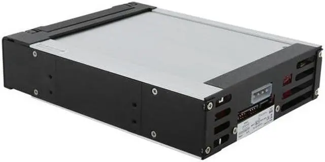 Alt view image 3 of 10 - SNT SNT-135B 3.5" to 5.25" SATA Mobile Rack Hot-swap Aluminum Hard Drive Removable Kit w/ 40mm fan