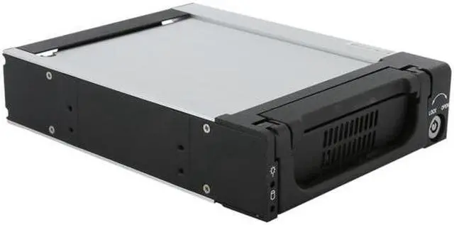 Alt view image 7 of 10 - SNT SNT-135B 3.5" to 5.25" SATA Mobile Rack Hot-swap Aluminum Hard Drive Removable Kit w/ 40mm fan