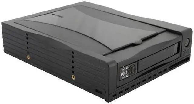 Alt view image 6 of 9 - SNT SNT-125B Black 3.5" SATA Hard drive to 5.25" Bay SATA Mobile Rack Removable Hard drive kit