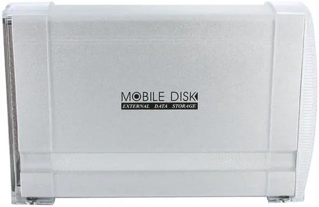 Alt view image 6 of 9 - SNT SNT-2318SUES Aluminum body & Plastic tray 3.5" Silver SATA to USB2.0 & eSATA Aluminum External Enclosure w/ Int. 80mm fan