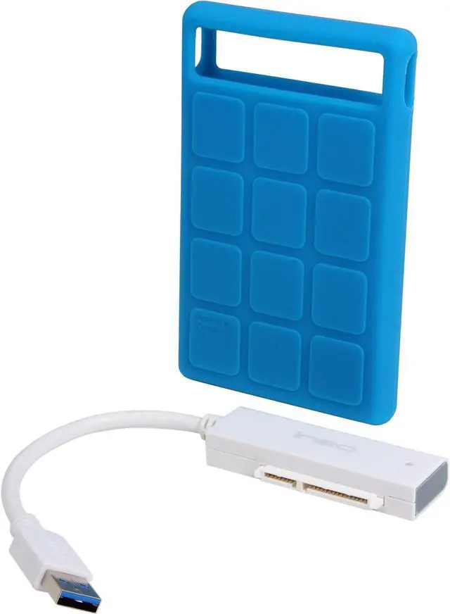 Main image of Ineo I-NA218U PLUS-BL USB 3.0 to SATA III Hard Drive Adapter Cable with Protection Case for 2.5-Inch SSD/HDD [Supports 3TB+]