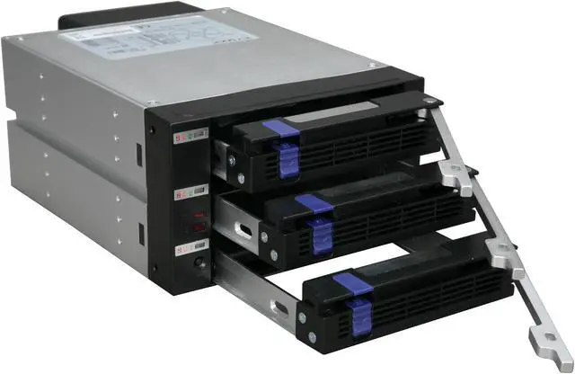 Alt view image 3 of 5 - ICY DOCK MB453SPF-B 3 in 2 SATA I, II & III Hot-Swap Internal Backplane Raid Cage Module