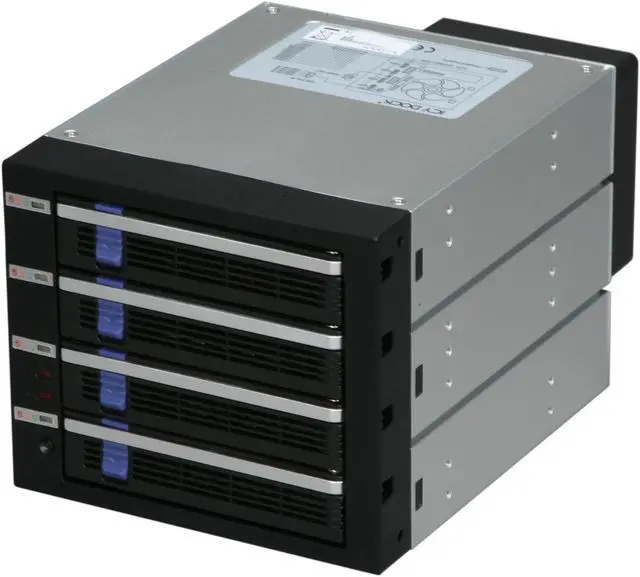 Main image of ICY DOCK MB454SPF-B 4 in 3 SATA I, II & III Hot-Swap Internal Backplane Raid Cage Module