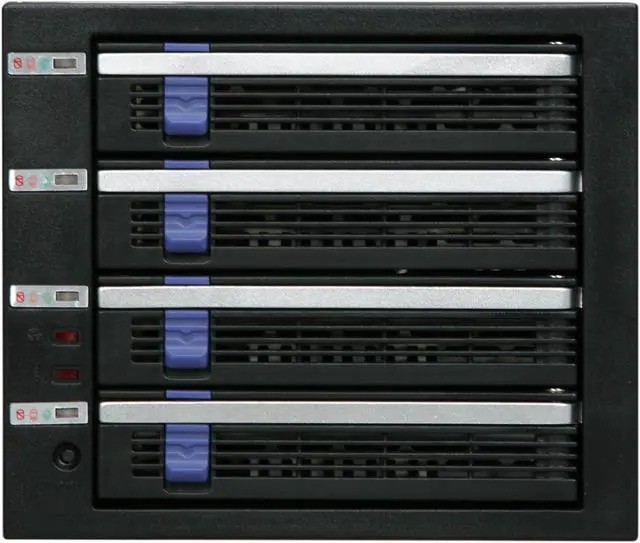 Alt view image 2 of 6 - ICY DOCK MB454SPF-B 4 in 3 SATA I, II & III Hot-Swap Internal Backplane Raid Cage Module