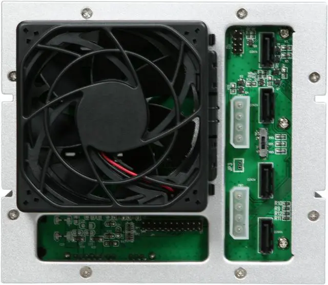 Alt view image 5 of 6 - ICY DOCK MB454SPF-B 4 in 3 SATA I, II & III Hot-Swap Internal Backplane Raid Cage Module