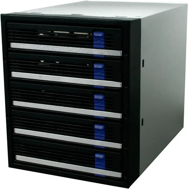Main image of ICY DOCK MB455SPF-B 5 in 3 SATA I, II & III Hot-Swap Internal Backplane Raid Cage Module