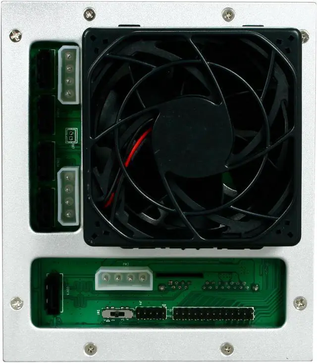 Alt view image 6 of 6 - ICY DOCK MB455SPF-B 5 in 3 SATA I, II & III Hot-Swap Internal Backplane Raid Cage Module