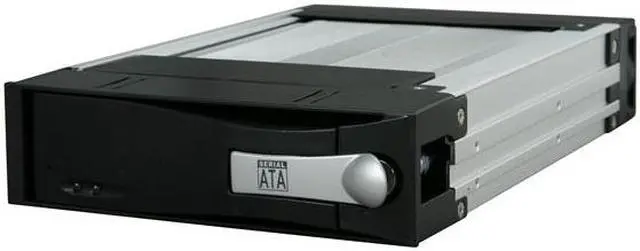 Main image of ICY DOCK MB123SK-B Enterprise 3.5" SATA Hot Swap Mobile Rack HDD Enclosure in 5.25" Bay