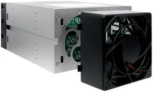 Alt view image 10 of 11 - ICY DOCK MB453IPF-B 3 Bay EZ-Tray 2.5/3.5" SAS/SATA HDD/SSD Advance Monitoring Backplane Cage in 2x 5.25" Bay