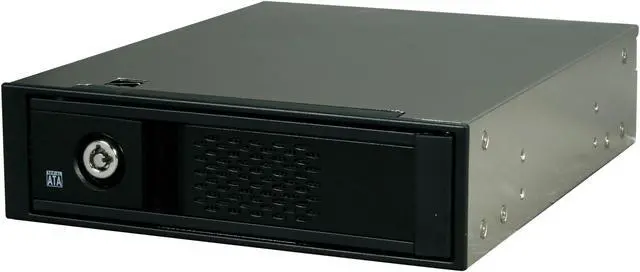 Main image of ICY DOCK MB671SK-BB Tray-less 3.5" SATA I, II & III Internal Hard Drive Mobile Rack - Matt Black