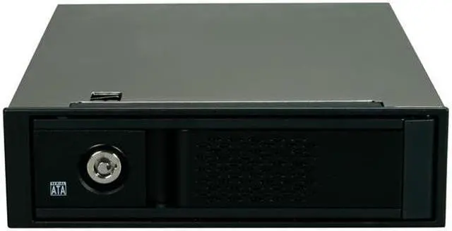 Alt view image 2 of 6 - ICY DOCK MB671SK-BB Tray-less 3.5" SATA I, II & III Internal Hard Drive Mobile Rack - Matt Black
