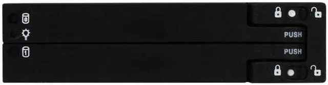 Alt view image 3 of 7 - BYTECC BT-M240-BK Snap-In 2.5" SATA Double Drive Mobile Rack