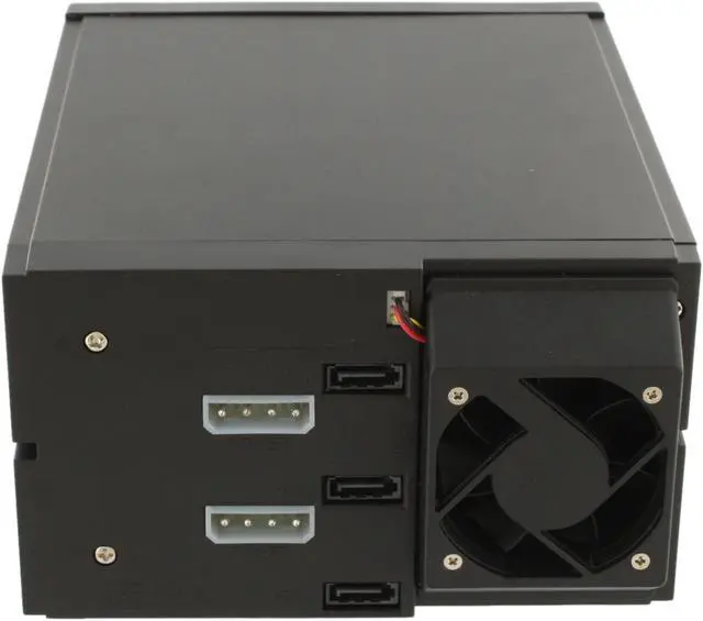 Alt view image 4 of 11 - SNT SNT-SAC2131TL 3x3.5" Hard drive in 2x5.25" Bay SAS/SATA Trayless Backplane Hot Swap RAID Cage