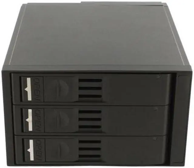 Alt view image 8 of 11 - SNT SNT-SAC2131TL 3x3.5" Hard drive in 2x5.25" Bay SAS/SATA Trayless Backplane Hot Swap RAID Cage